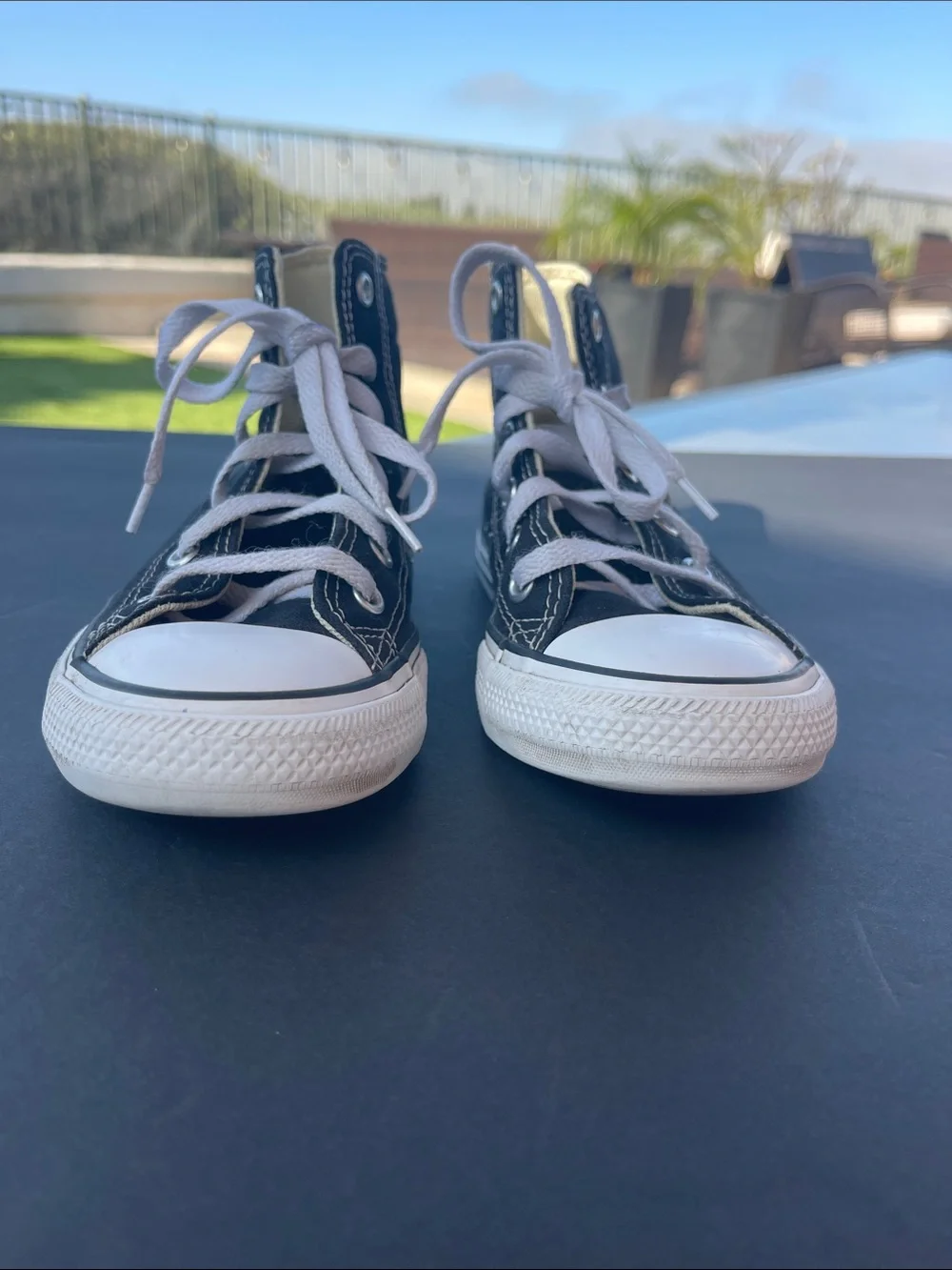 Converse Black & White Kids High Top Sneakers